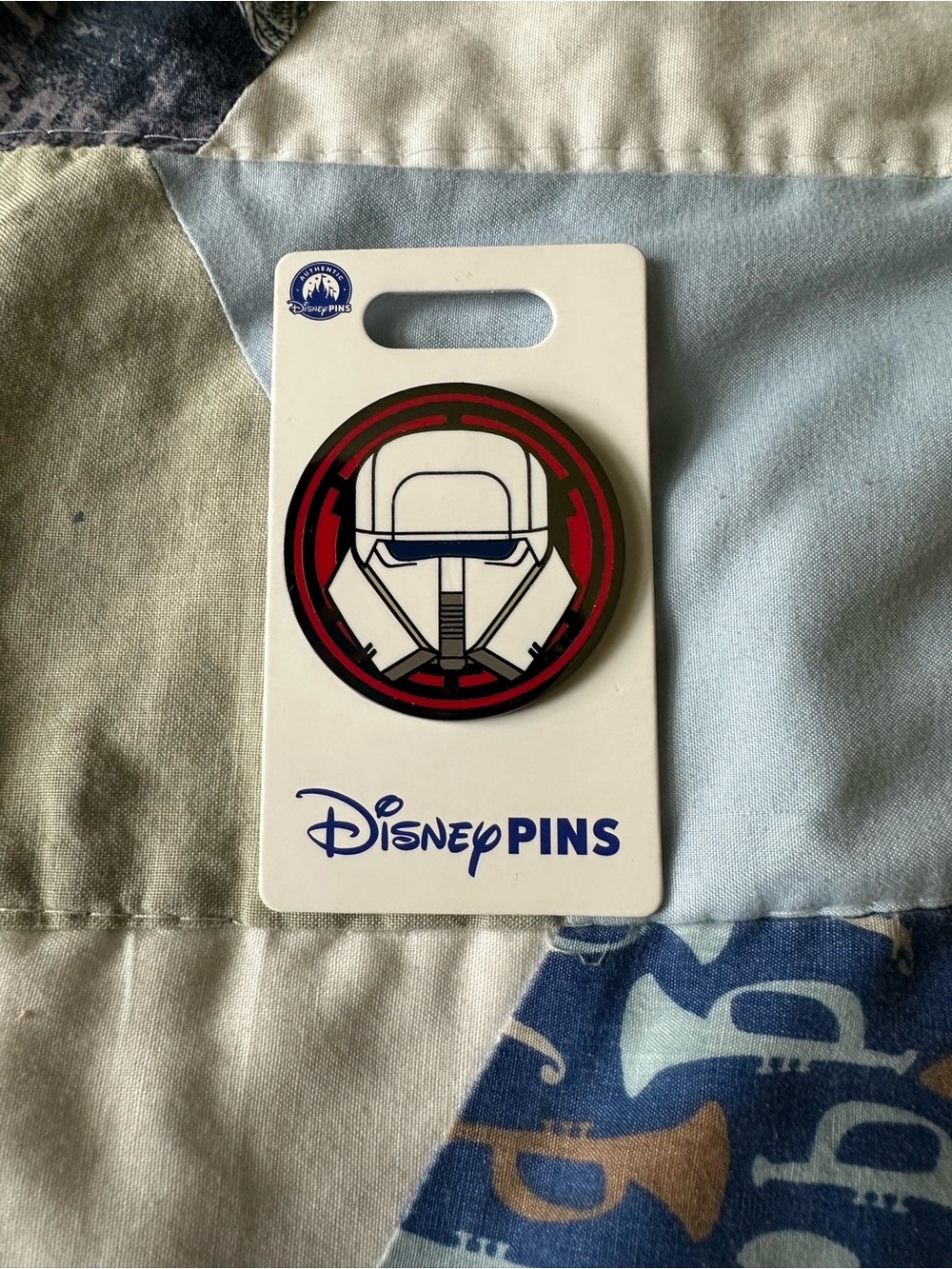 Disney Red & White Stormtrooper Helmet Enamel Pin